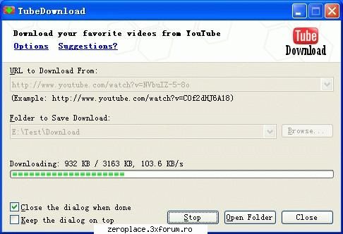 YouTube Video Downloader - Zero_CooL - Programe